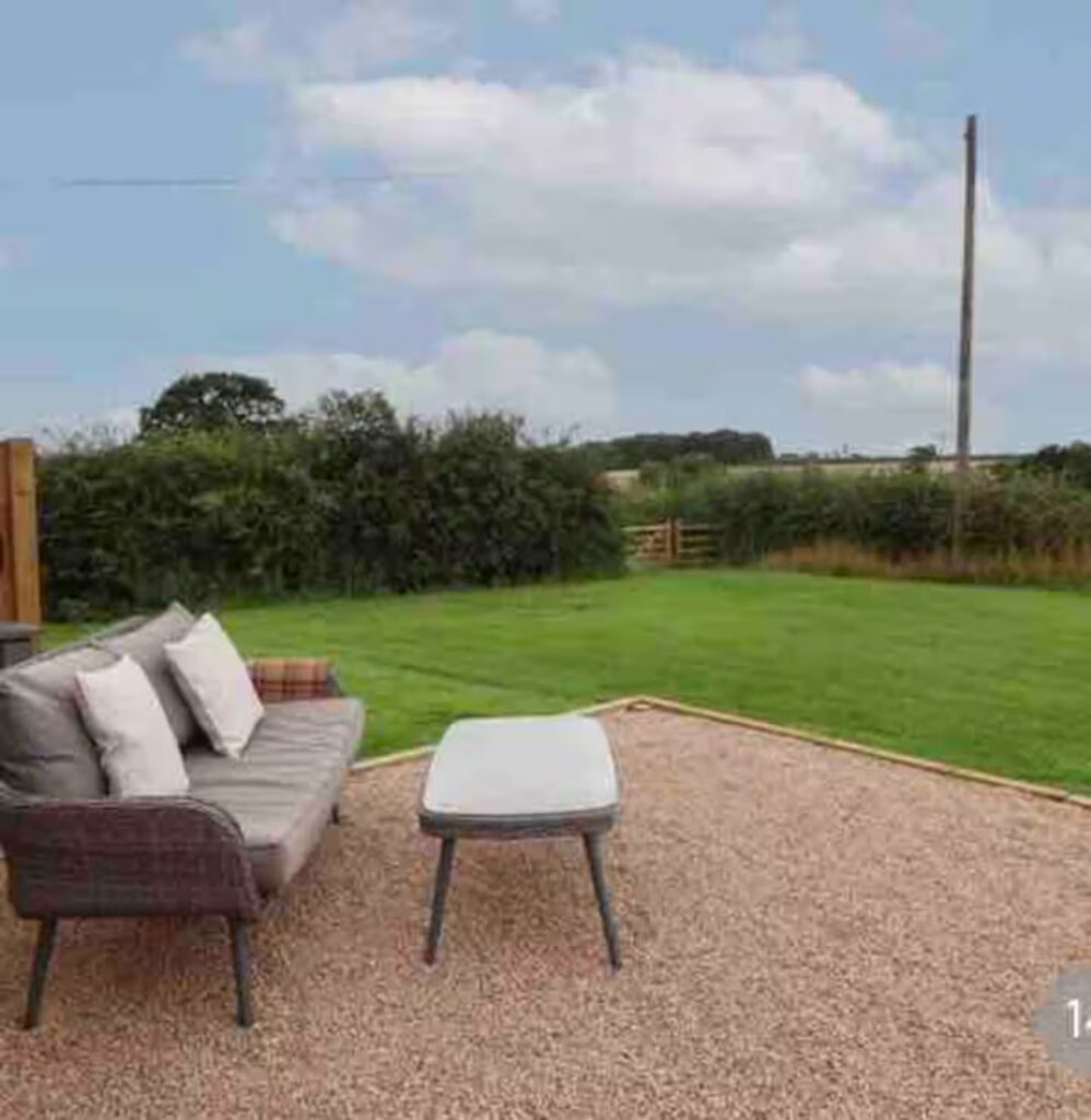 Outdoor seating area – Derbyshire rural retreat